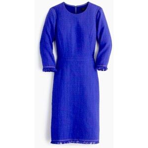 J Crew Long Sleeve Tweed Dress